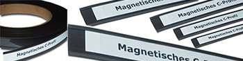 Magnetisches C-Profil Etikettenhalten