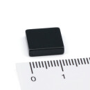 Neodym Magnete 12x12x3 mm NdFeB N45 schwarz Epoxy