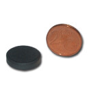 Hard ferrite Magnets Ø18x4 Y30BHT - pull force 100 g