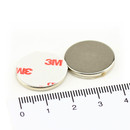 Neodymium Magnets Ø20x2 mm N40 - self-adhesive...