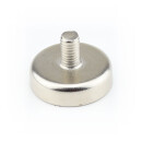 Neodymium flat pot magnets Ø 25 x 7 mm, with...