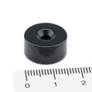 Neodymium magnets Ø16xØ3,5x8 with counterbore South black Epoxy NdFeB N52 - pull force 9 kg –