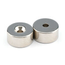 Neodym Magnete Ø16xØ3,5x8 mm NdFeB N52 NORD Senkung NICKEL