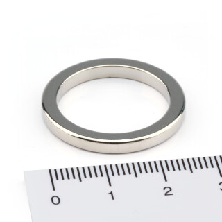 Neodym Ringmagnete Ø27xØ21x3 mm NdFeB N50