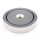 Neodymium flat pot magnets Ø90x18 mm with counterbore