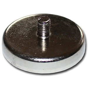 Pot magnets with threaded neck